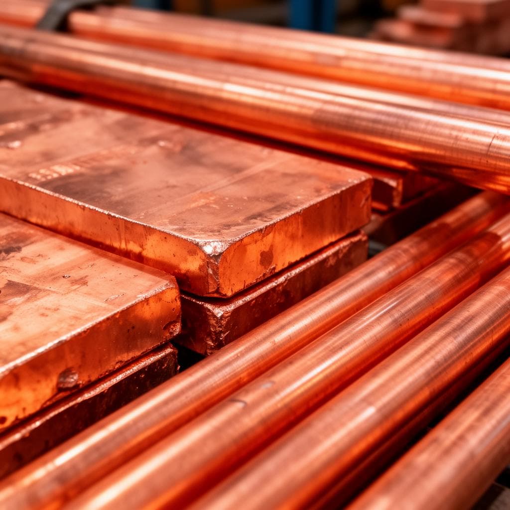 Copper cathodes and rods